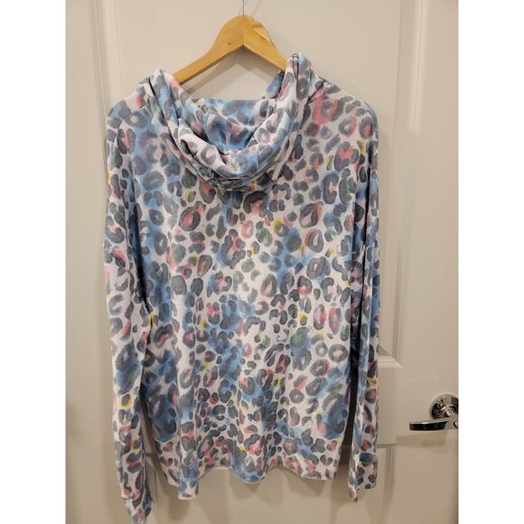 Chaser Painterly Leopard Hoodie - Picture 3 of 6